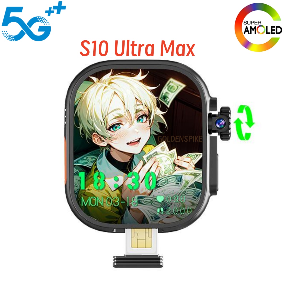 Smartwatch Store - Döner Kameralı S10 Ultra MAX 5G