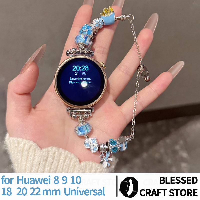 Ceramic Link Bracelet - 18 20 22mm Takı Bileklik Samsung