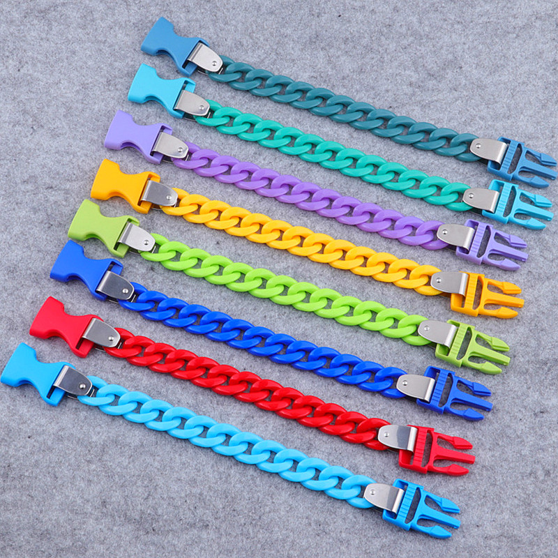 Ceramic Link Bracelet - FishSheep2021 Trend renkli akrilik Link zinciri