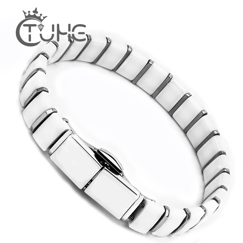 Beyaz siyah erkekler sağlık bi - Ceramic Link Bracelet incelemesi ve fiyatı
