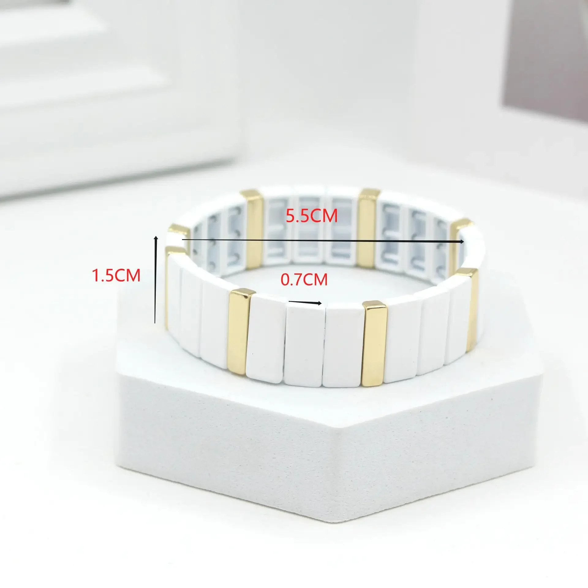 Bohem Emaye Beyaz Soğuk Rüzgar - Ceramic Link Bracelet incelemesi ve fiyatı