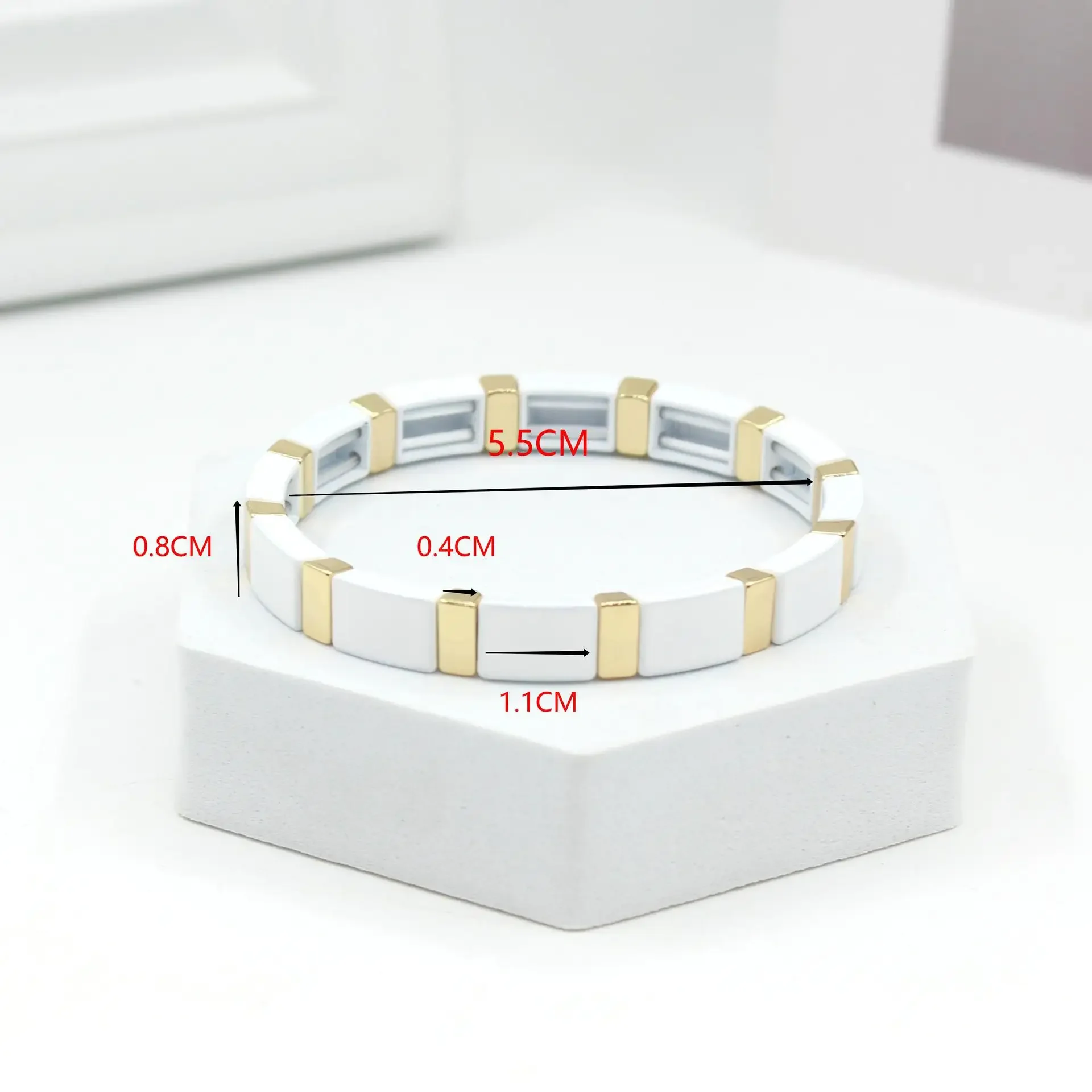 Bohem Emaye Beyaz Soğuk Rüzgar - Ceramic Link Bracelet incelemesi ve fiyatı