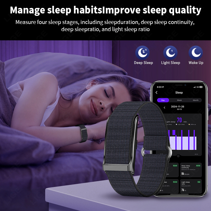 LIGE akıllı saat kalp hızı kan - Android Smartwatch Accessories incelemesi ve fiyatı