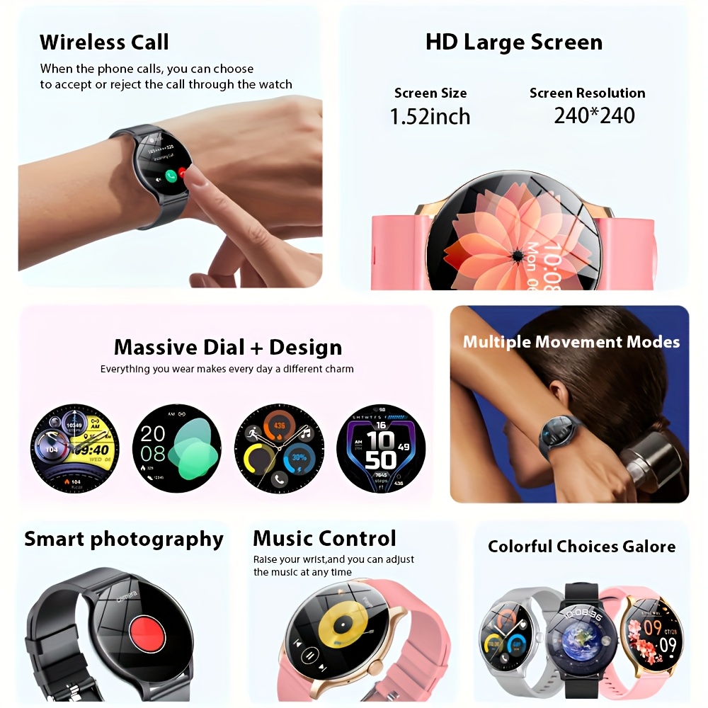 LAXASFIT 2026 Akıllı Saat 1.52 - Smartwatch Custom incelemesi ve fiyatı