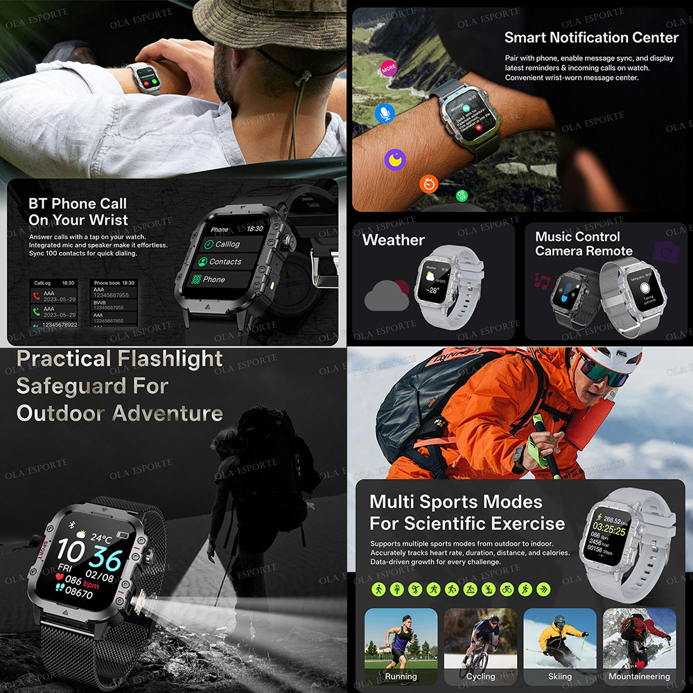 Askeri Dış Mekan Akıllı Saati  - Smartwatch Custom incelemesi ve fiyatı