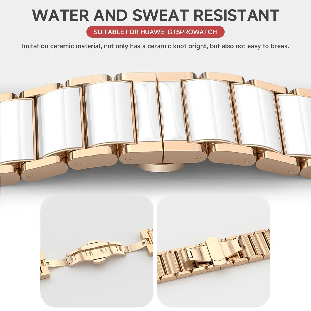 Huawei Watch GT5 Pro 42mm/GT5/ - Ceramic Link Bracelet incelemesi ve fiyatı