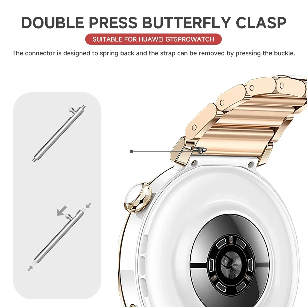 Huawei Watch GT5 Pro 42mm/GT5/ - Ceramic Link Bracelet incelemesi ve fiyatı
